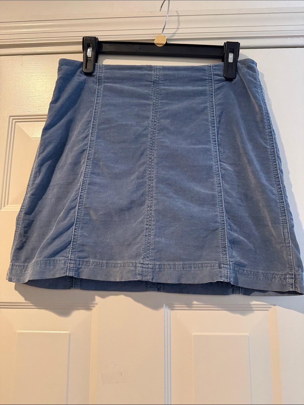 Free People Femme Cord Mini Skirt Back Zip Clean Lines Sexy Baddie Twee Mod 10 - Picture 3 of 14